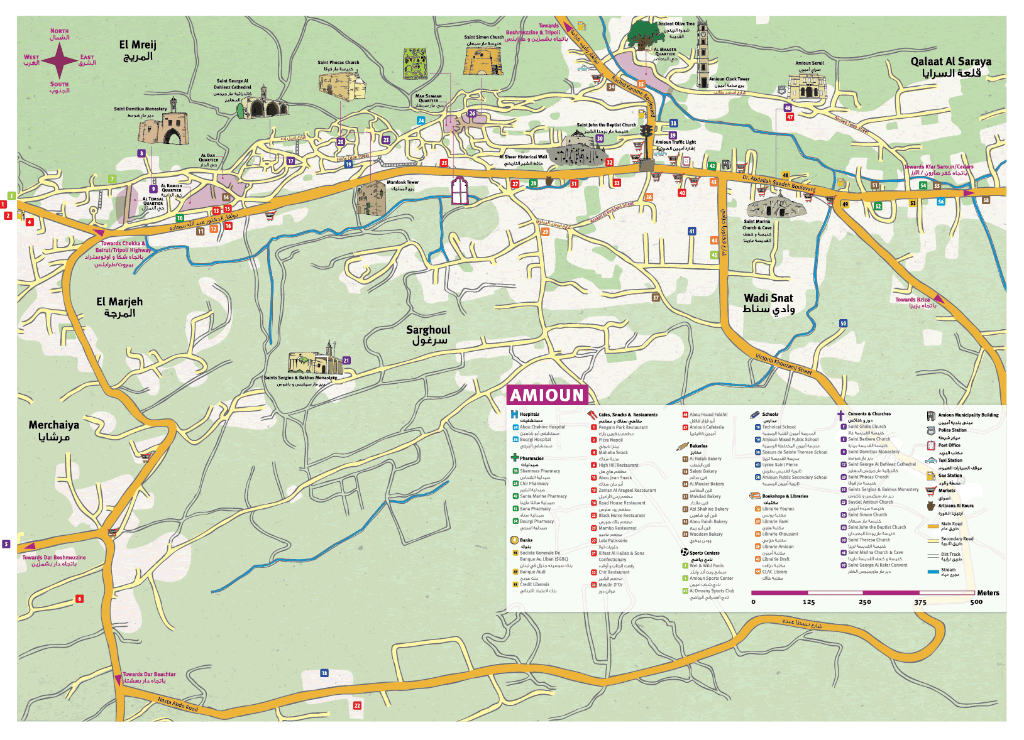Amioun Heritage Map